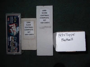 COMPLETE FOOTBALL SET LOT-1991 UPPER DECK FACTORY SEALED, 1990 SCORE,TOPPS,FLEER - Picture 1 of 3