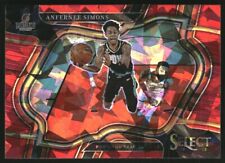 2022-23 Select Prizms Red Cracked Ice #242 Anfernee Simons