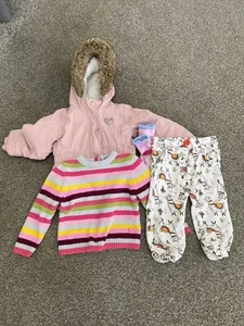 Joules Chenille Jumper Age 1 Years , Nutmeg Pink Jacket & Nutmeg Bottoms - Picture 1 of 1