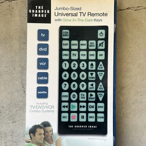 The Sharper Image Jumbo-Sized Universal TV Remote Glow-In-The-Dark Keys - Picture 1 of 1