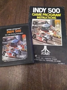 Indy 500 Atari 2600 Video Game Cartridge With Instruction Manual 1978 - Picture 1 of 6
