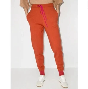 Neu mit Etikett Roksanda Ponza Strick Trainingshose Größe XS orange modern spitz zulaufend luxuriös Lounge - Bild 1 von 13