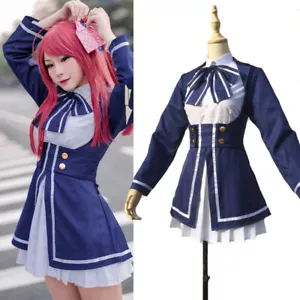 ZombieLand SAGA Minamoto Sakura Cosplay Costume Dress Uniform Outfit Full Set - Picture 1 of 5