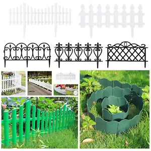 Multi Pieces Flexible Garden Lawn Grass Edging Border Panel Landscaping Fence - Picture 1 of 43