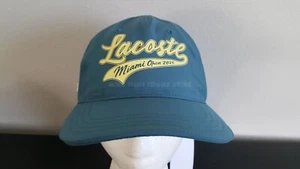 Lacoste Unisex Miami Open 2025 Edition Lightweight L  M/L Tennis Hat Cap ELYTRA - Picture 1 of 12