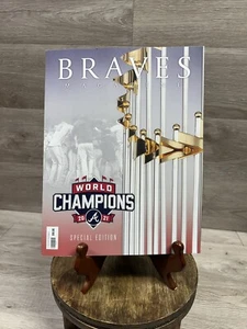 ANUARIO ATLANTA BRAVES 2022 MLB CONMEMORA CAMPEONES SERIE MUNDIAL 2021 348 PG - Imagen 1 de 12