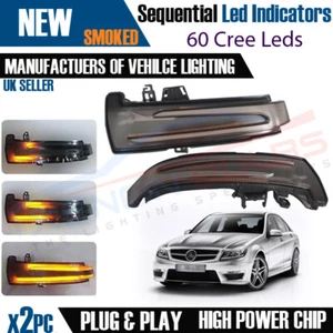 2x Sequential Mirror Indicator Mercedes A B C E S CLA GLA CLS Class W204 M15 - Picture 1 of 9