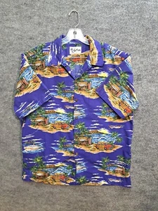Howie SS Hawaiihemd Blau Made in Hawaii Herren Größe XL SS - Bild 1 von 5
