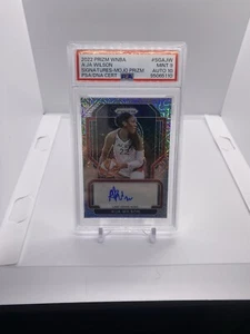 2022 Prizm WNBA A’ja Wilson Signatures Mojo Prizm Auto /25 PSA Dual Graded - Bild 1 von 3