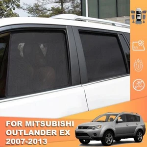 Window Sun Shade Visor Magnetic Reversible Curtain For Mitsubishi Outlander 08- - Picture 1 of 15