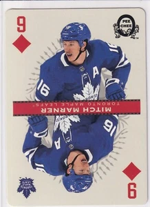 2021-22 O-Pee-Chee Playing Card 9 of Diamonds Mitch Marner Maple Leafs - Picture 1 of 2
