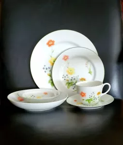 Castlecourt April Flowers/Flowergarden Fine China 6 Piece Setting for 1 - Picture 1 of 14