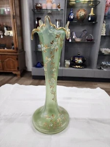 Beautiful Art Nouveau Fritz Heckert Loetz Style Large Vase - Picture 1 of 14
