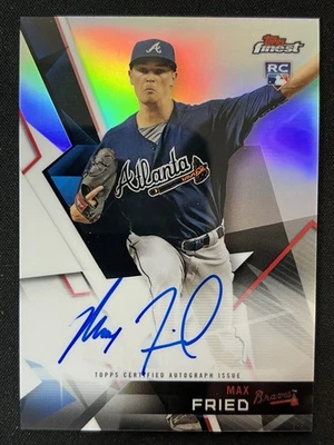 2018 Topps Finest Max Fried Auto Rookie RC Atlanta Braves New York Yankees - Image 1 of 2