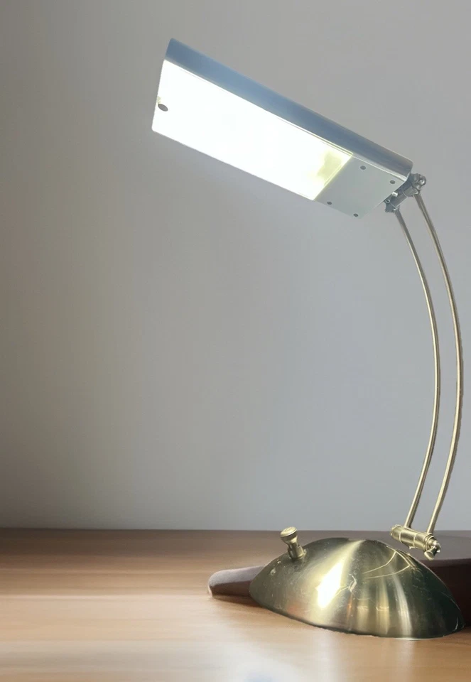 Desk Lamp By Verilux - Modern Full Spectrum  - Rare - Brushed Nickel - Image 1 of 4