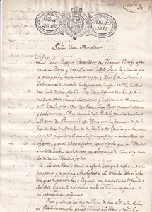 España 1832 (Fernando VII) documento papel estampado Barcelona. Textil (162) - Imagen 1 de 4
