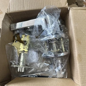 Schlage J54-SOL Solstice Einzylinder gleichschließend Eingangstürhebel - Chrom - Bild 1 von 7