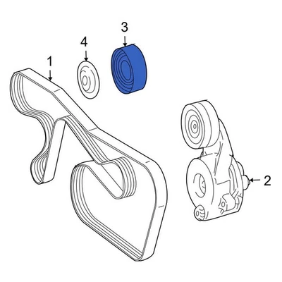 For Mercedes-Benz E350 11-13 Mercedes-Benz Accessory Drive Belt Idler Pulley Foto 1 de 4