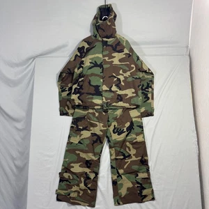 USGI Chemical Protective Overgarment Suit Mens Medium Set Hooded Pants NFR Camo - Picture 1 of 24