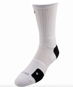 Nike Elite Performance Basketball Crew Socks -PSX233 131-White -Sz XL 12-15 -NEW - Picture 1 of 7