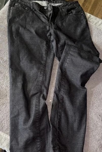 Pantalones de mezclilla Prana Jada pierna recta negros talla 10/30 algodón orgánico elástico - Imagen 1 de 6
