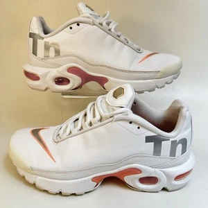 Nike Air Max Plus TN SE White Orange Silver Big Logo Retro AR0005-100 Size 4Y - Picture 1 of 12