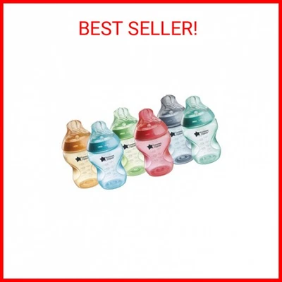 Biberones Tommee Tippee Natural Start anticólicos 9 oz sin BPA, 0+ meses, Sl Foto 1 de 2