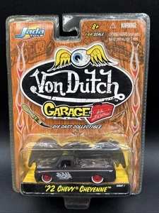 2004 Jada Toys VON DUTCH GARAGE 72 CHEVY CHEYENNE black WAVE 1 very nice - Picture 1 of 4