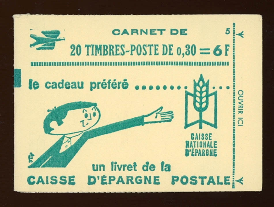 FRANCE CARNET 1536B-C-2 TYPE CHEFFER  1967 CAISSE D' EPARGNE  Ad MNH ** €20 - Image 1 of 2