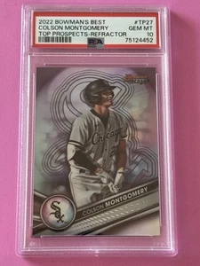 2022 Bowman's Best Top Prospects Refractor #TP27 Colson Montgomery PSA 10 - Bild 1 von 2
