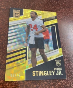 2022 Elite Derek Stingley JR. #'d/75"" GELB"" Rookie RC #141 TENNESSEE TITANS - Bild 1 von 2