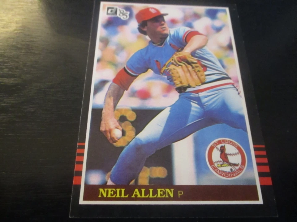neil allen (st. louis cardinals - pitcher) 1985 donruss CARD #205 mint condition - Image 1 of 1