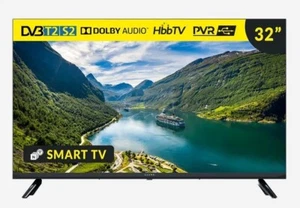 Kiano Elegance TV 32" Smart LED, 1366x768 HD, Android, WiFi, DVB-T2/S2, HDMI - Zdjęcie 1 z 10
