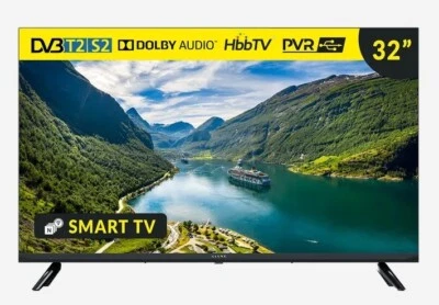 Kiano Elegance TV 32" Smart LED, 1366x768 HD, Android, WiFi, DVB-T2/S2, HDMI