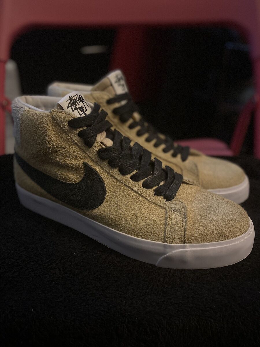 Nike Stussy x Blazer SB Mid Midwest Gold for Sale Nike Stussy x Blazer SB Mid Midwest Gold for Sale