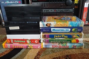 Kids 1990s VHS Tape Lot Of 14 Rugrats Barney & More Some Loose - Picture 1 of 14
