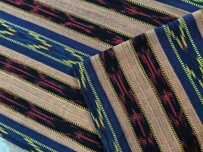 Guatemalan Fabric - Mojave - hand woven - hand dyed - ikat - Image 1 of 3