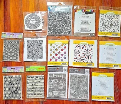 40+ sellos adhesivos y de goma A4-A6: Hero Arts, Carabelle, Ranger, Simon, Stacy ++ Foto 1 de 4