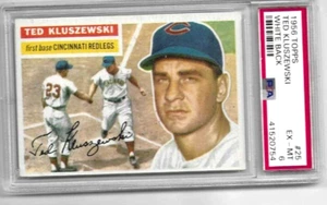1956, TOPPS. TED KLUSZEWSKI, # 25, PSA 6 - Picture 1 of 1