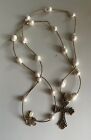 Julio Designs Southwestern Golden Bead Baroque Pearl Layering Necklace Signed
