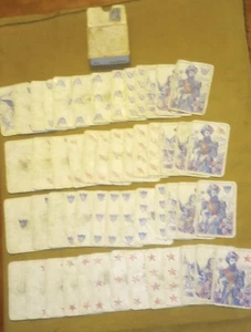 Cartas de juego antiguas de la Guerra Civil de la Unión American Card Co. (baraja completa) con sello - Imagen 1 de 24