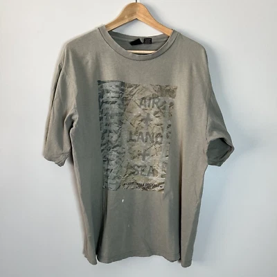 Camisa High Sierra De Colección Para Hombre Mediana Hecha en EE. UU. Envejecida Calce Cuadrado Años 90 Foto 1 de 4