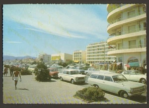 66 CANET-PLAGE CARTE POSTALE FRONT DE MER AUTOMOBILE FIAT 1969 - Picture 1 of 1