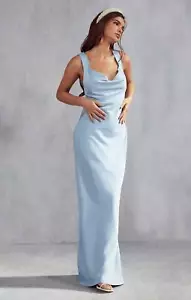 Misspap Womens Blue Maxi Dress - Picture 1 of 22