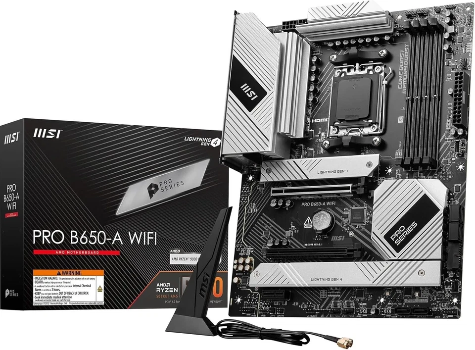 MSI PRO B650-A WIFI Scheda madre, ATX - Supporta processori AMD Ryzen 9000 / 800 - Imagen 1 de 1