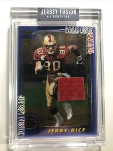 Jerry Rice 2021 2000 Topps Chrome 49ers GAME USED JERSEY PATCH SP - Picture 1 of 2