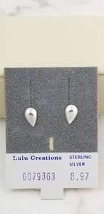 Lulu Creations Sterling silver 1/4" Button earrings - Picture 1 of 1