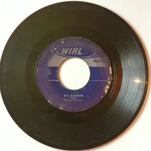 1966 EMILE STRAKER & Merrymen -BIG BAMBOO / ISLAND WOMAN 7" 45 BLUE Wirl Calypso - Picture 1 of 6