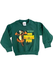 Vintage Disney Store Tigger Sweatshirt mit Rundhalsausschnitt Kinder Größe XXS Mathew bestickt - Bild 1 von 3