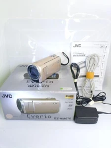Victor JVC GZ-HM670-N Video Camera Handycam Pink Gold 40x Used Japan Tested - Picture 1 of 13